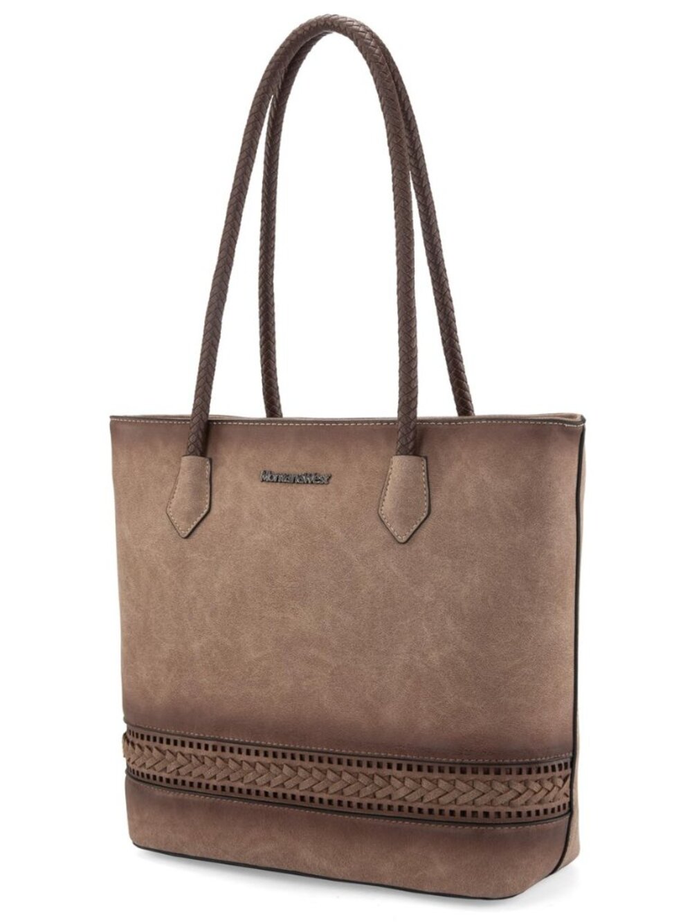 Woven Tote Bags for Women Purses and Handbags with Back Zipper Pocket